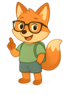 Gözlüklü tilki maskot